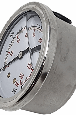 63MM P GAUGE 1/4 BSP BACK CONN